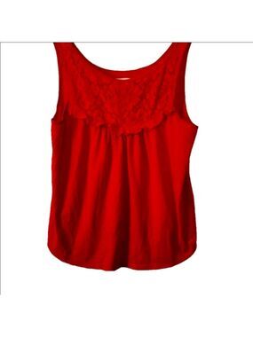 GILLY HICKS sleeveless top. Red size Large